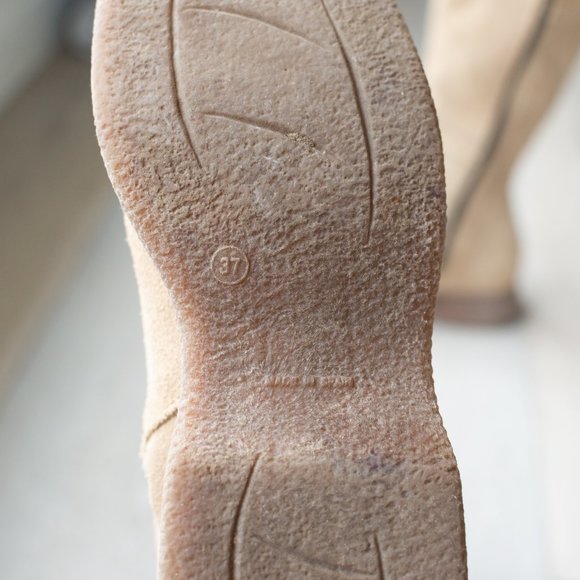 Suede tall boots made in Spain SZ 37 - Picture 6 of 16